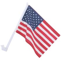 10 CAR WINDOW AMERICAN CLOTH FLAGS motorcycle usa flag - $34.13