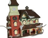 Santa&#39;s Best Christmas in Vermont Illuminated Porcelain Building Courtho... - £37.98 GBP
