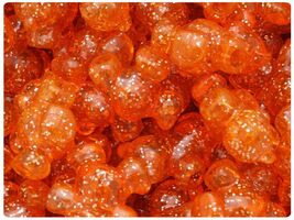 BeadTin Orange Sparkle 25mm Teddy Bear Pony Beads (24pcs) - $2.39