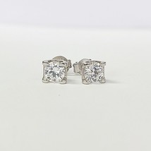 Gift For Her 1.80 Ct Round Cut Cubic Zirconia Solitaire Stud Earrings 925 Silver - £30.59 GBP