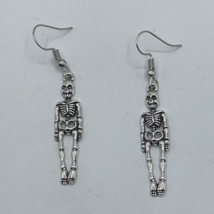 Skeleton Dangle Earrings Horror Jewelry Gothic Skull Earrings - £6.95 GBP