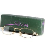 SEVAI N. Cu 9612 C703 18KGP GOLD SILVER UNIQUE RARE EYEGLASSES GLASSES 4... - $106.37