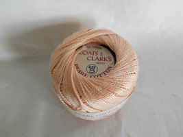 Coats & Clark's Pearl Cotton Crochet Thread Size 5 - Peach? 50 Yards - £3.13 GBP
