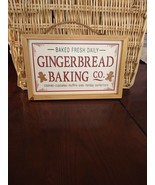Gingerbread Baking Co. Hanging Sign-Brand New-SHIPS N 24 HOURS - £46.61 GBP