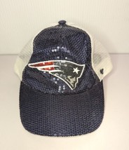 New England Patriots NFL 47 Hat Sequin Cap Trucker Snapback Football Womens Gift - £19.68 GBP