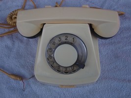 Rare Vintage Soviet Russian Ussr Rotary Dial Telephone Phone TAK-64 Ivory Color - £56.64 GBP