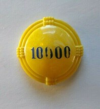 Pinball Machine Bumper Cap Game Part Original 1950s Yellow Marble 10,000 - $22.42