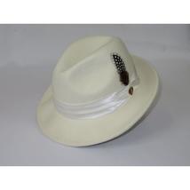 Mens Bruno Capelo Hat Australian Wool Soft Crushable Fedora Giovani Un132 Ivory image 4