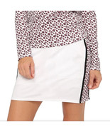 NWT BELYN KEY Chalk White Stem Floral Side Panel Mia Knit GOLF SKORT Siz... - $686.59 MXN