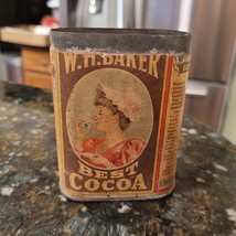 Vintage WH Baker&#39;s Best Cocoa Tin - £42.33 GBP