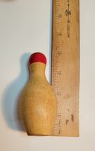 10 Wood Bowling Pins & 1 Ball For Table Top image 4