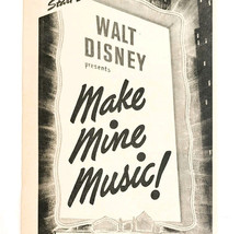 1946 Disney Make Mine Music Movie Advertisement Comedy Musical Film DWII27 - $24.99