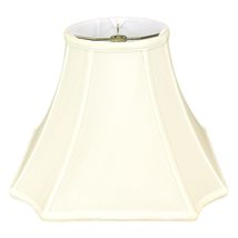 Royal Designs, Inc. Square Inverted Cut Corner Lamp Shade, BS-714-18EG, Eggshell - £72.72 GBP