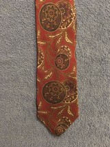 NEW Arthur Barry Red Burgundy Paisley Vintage Silk Tie - Never Worn - £5.31 GBP
