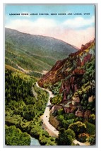 View of Ogden Canyon Ogden Utah UT UNP LInen Postcard N26 - £2.33 GBP