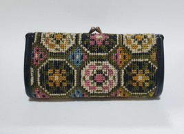 Vintage Tapestry Carpet Wallet with Clutch Multicolor Abstract Flowers &#39;... - $84.65