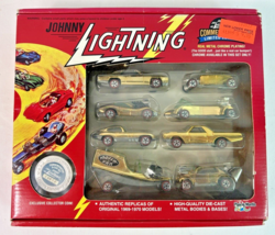 NEW Johnny Lightning 1994 Commemorative Limited Edition Gold Chrome 8-Ca... - £13.98 GBP