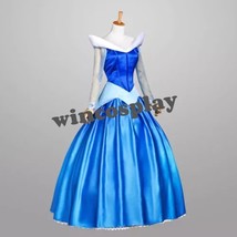 Sleeping Beauty Aurora Blue Princess Dress A-Line Dress Adult Cosplay Costume - £80.33 GBP