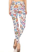 Floral Printed Lined Knit Leggings - $10.00