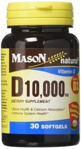 Mason Natural Vitamin D3 250 mcg (10000 IU) - Supports Overall Health, - $9.99