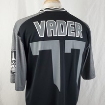 Star Wars #77 Darth Vader Collectible Football Jersey Adult Medium Black Gray - £22.37 GBP