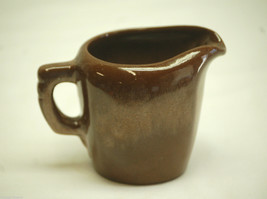 Old Vintage Plainsman Brown Satin by Frankoma Art Pottery 3&quot; Creamer 50A - £10.11 GBP