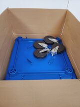 Sysco Dolly Blue Rolling Cart | 5" Castors | 21 1/2" Square | 3992823 - $71.67