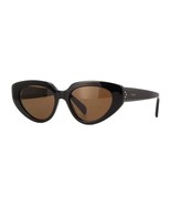 Celine CL40286I 01E Shiny Black/Brown/Brown 53-17-145 Sunglasses New Aut... - $5,889.24 MXN