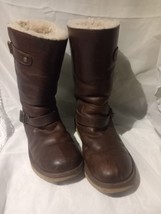 Ugg Australia Suede Boots Chocolate Size 8.5 Express Shipping - £42.12 GBP