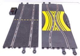 Vintage Hornby Slot Car 1:32 Track Lot Changeover Tracks X Straight Powe... - $199.92 MXN
