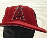 Genuine Merchandise New Era Los Angeles Angels 7 1/4 Hat Cap Red Black 0... - $5.89