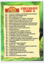 Lion King Disney Movie Series 1 1994 Card 89 Checklist - $0.69