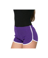 Womens Gym Shorts   Purple Shortie Shorts Booty Cut athletic beach short... - £11.58 GBP