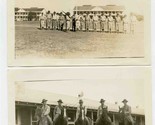1930&#39;s Texas A&amp;M Summer Engineering Camp Photo 5 Men on Horses &amp; Rifle D... - $37.62
