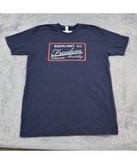 American Apparel Shirt Mens L Blue Short Sleeve Crew Neck Statement Tee - £17.83 GBP