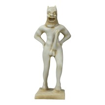 Satyr Faunus Faun Phallus Nude Male Greek Handmade Statue Sculpture Patina Color - £31.86 GBP