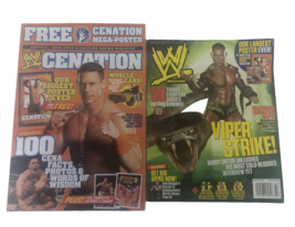 WWE Randy Orton John Cena Magazine July 2010 with Large John Cena Poster - $17.10