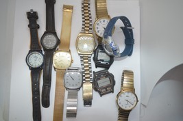 Vintage lot of 10 TIMEX watches for Repair or Parts  &#39;&#39;AS IS&#39;&#39;  some tick - £54.45 GBP