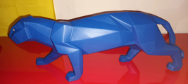 Lladro 9456 statuetta blu pantera opaca origami - $587.26