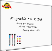 White Board Dry Erase Board 48 X 36 Inch, Magnetic Whiteboard 4 X 3, S - $167.30