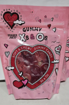 2 Pack Trader Joes Gummy Xs &amp; Os Soft &amp; Chewy Gummy Candy Valentine 14oz 12/2024 - £18.29 GBP