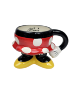 Disney Parks Minnie Mouse Polka Dot Skirt Legs Bottom Coffee Mug Cup Cer... - £10.17 GBP