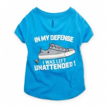 Bond &amp; Co. Blue In My Defense I Was Left Unsupervised Dog T-Shirt, Large... - £10.31 GBP