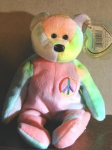 Ty Beanie Baby Peace 115# Tush, Mint Tag w/Tag Protector, Tag Errors #PB267 - £15.93 GBP