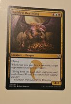 Ruthless Deathfang Dragons of Tarkir Regular Gold Black Blue Dragon 4/4 ... - $1.44