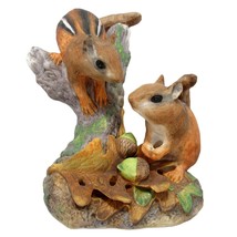 1983 Chipmunks Autumn Porcelain Richard Orr National Wildlife Federation... - £23.55 GBP