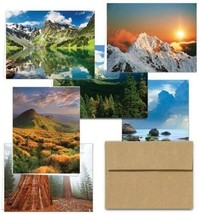 Note Card Cafe ~ 36 Cards &amp; Envelopes ~ 6 Designs ~ Majestic Scenery - £20.85 GBP