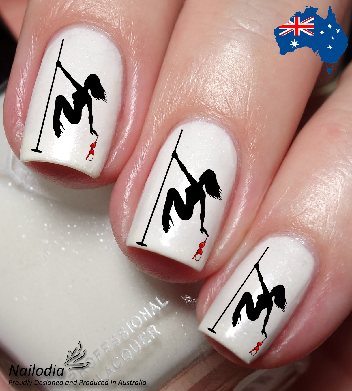 Striptease Dancer Nail Art Decal Sticker Water Transfer Slider - $3.99