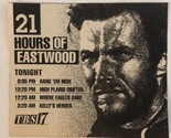 21 Hours Of Eastwood Vintage Tv Guide Print Ad TBS Clint Eastwood  TPA24 - £4.65 GBP