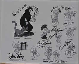 The Smirfs Cast Signed Photo - Don Messick, Lucille Bliss, Paul Winchell ++ w/CO - £231.01 GBP